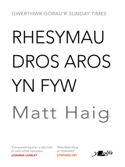 Title details for Rhesymau dros aros yn fyw by Matt Haig - Available